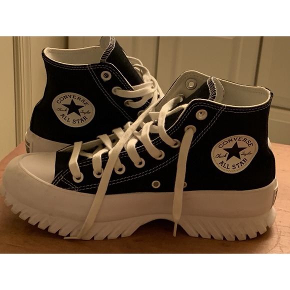 Converse Chuck Taylor All Star Lugged 2.0 High Black White 2022 Men's 7 Woman 9 - Picture 5 of 9